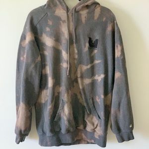 bleach dyed hoodie